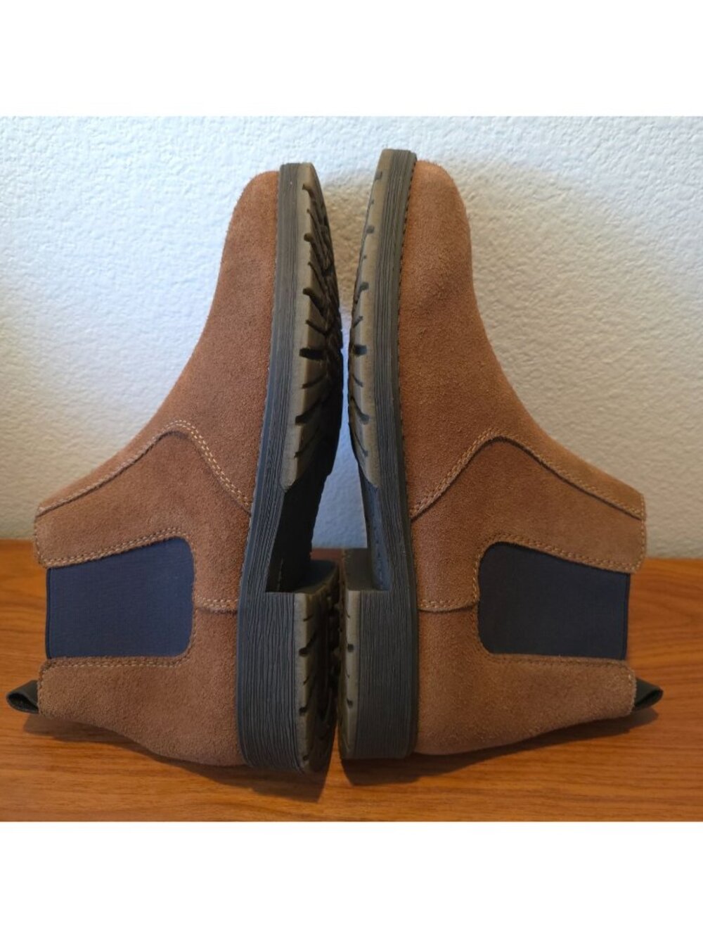 NWOB Rieker Chelsea Brown Suede Slip-On Ankle Boots Men's Sz 41EU (8-8.5US) - Picture 4 of 9